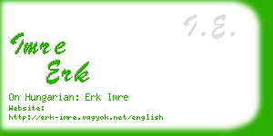 imre erk business card